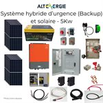 Système hybride Backup et solaire - 5Kw
